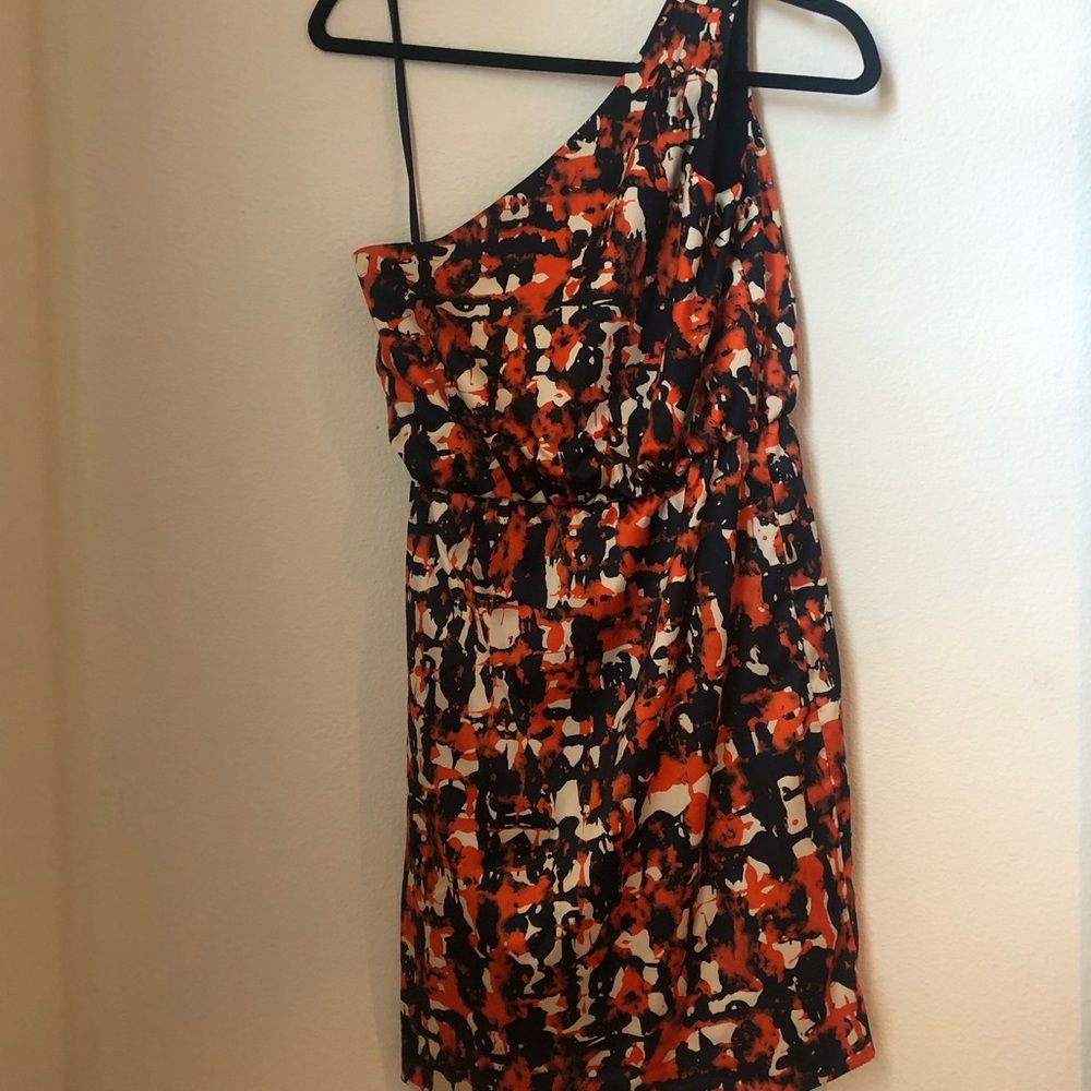One shoulder banana republic mini dress